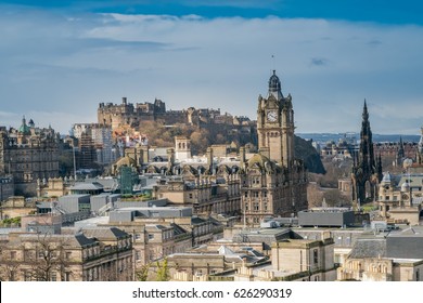 Edinburgh skyline, the capital of Scotland and its  second most populous city.