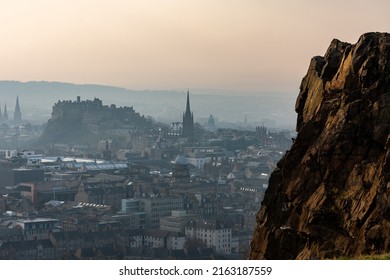 Edinburgh Skyline From Salisbury Crags