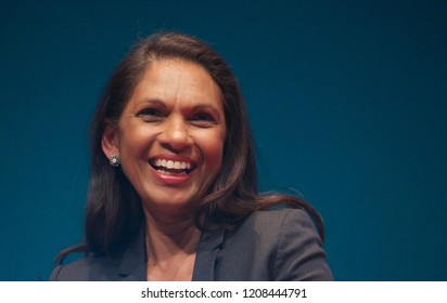 EDINBURGH, UK - MARCH 9, 2018: Businesswoman And Social Justice Campaigner Gina Miller, Was A Speaker And Panelist At A Pensions Conference In Edinburgh