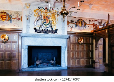 Edinburgh, UK - May 10, 2011: Interior Of Edinburgh Castle In Scotland In The UK.