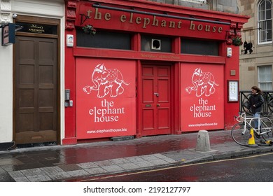 Edinburgh, United Kingdom - August 19 2022; Elephant House Cafe Where Harry Potter Was Written Currently Closed Following A Fire