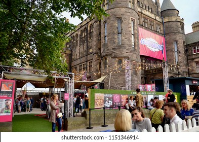 Edinburgh University student Union, popular venue for the Edinburgh festival in the city centre. Edinburgh, Scotland UK. aUGUST 2018