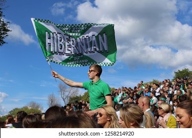 picture Hibernian Fc Flag https www shutterstock com image photo edinburghuk may 22 2016 supporter hibernian 1258214920
