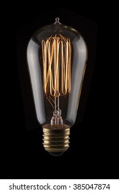 Edison Light bulb with Glowing Filament