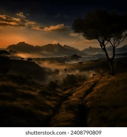 Editing made of a Landscape.