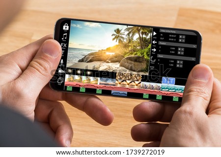 Editing Videos On Mobile Phone Using Video Editor App