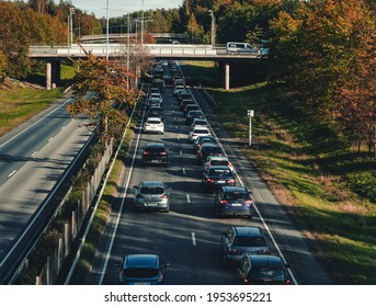 Editorial 2019.09.26 Helsinki Finland Traffic Standstill On The Ring Road 1