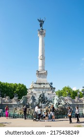 Editorial. April, 2022. Bordeaux, France.. The Fountain Of The Girondins In Bordeaux