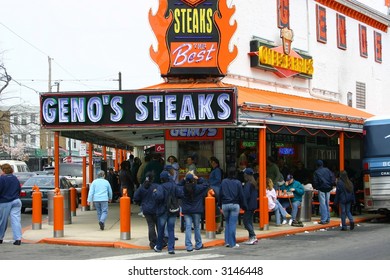 Editorial, Geno's Steaks In Philadelphia