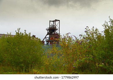 Editorial image of a closed coal mine winding gear taken in Penallta, South Wales,UK, taken on 15th July 2020