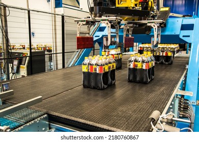 Editorial Photo For Big Cola Factory, Manufacture Steps, Shot Is Selective Focus With Shallow Depth Of Field. Photos Taken At Cairo Egypt On 21 January 2016