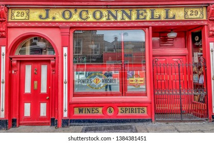 Editorial Use Only; An Irish Bar Front Exterior, Taken In Dublin, Ireland, In April 2019.