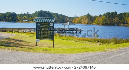 Editorial Use ONly.  Lower white Oak Lake State Park on the Arkansas Scenic Byway Camden Expedition Trail Bluff City Arkansas.  November 20, 2024.