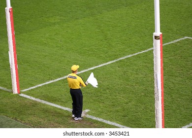 Editorial,Australian Rules Football Umpire Game Played Under Lights