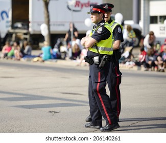 EDMONTON, AB, CANADA-July 18, 2014: Edmonton Police Officers As Seen At The K-Days Parade On July 18th, 2014. 