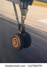 Edmonton, Canada - August 8th, 2018: Landing Gear Retracted And Ready To Hit The Runway While Landing At Edmonton International Airport (YEG)