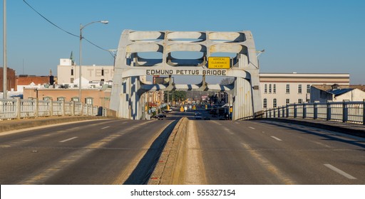 The Edmund Pettus Bridge, Site Of The Bloody Sunday Attack In 1965 In Selma, Alabama