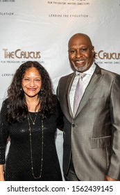 Edna Sims, James Pickens Jr. Attend 37th Caucus Awards Dinner At Skirball Cultural Center, Los Angeles, CA On November 15, 2019