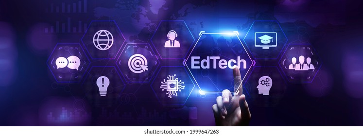 EdTech Education Technology E-learning Online Learning Internet Technology Concept.