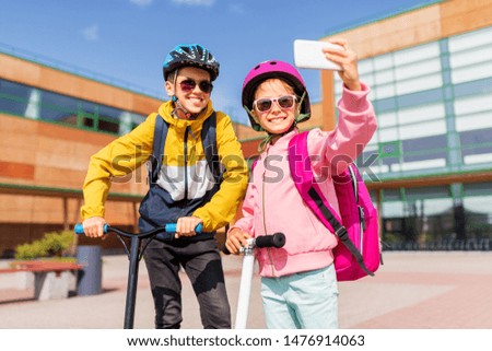 Similar – Schöner Teenager mit Helm zum Reitenlernen