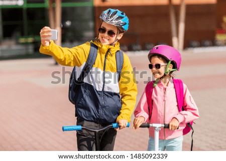 Similar – Schöner Teenager mit Helm zum Reitenlernen