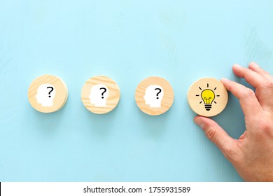 Education Concept Image. Creative Idea And Innovation. Light Bulb Metaphor