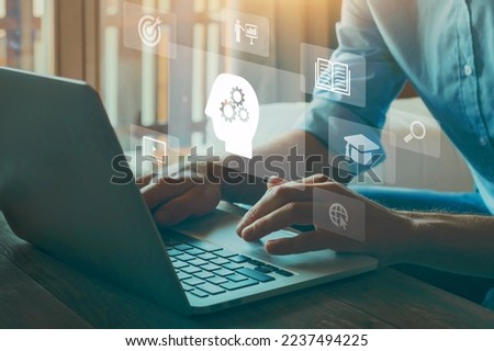 education concept, learn online, e-learning