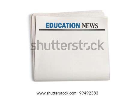 Education News, Newspaper with white background