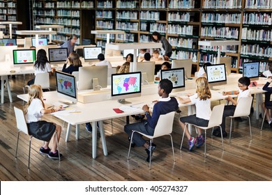 Education School Student Computer Network Technology Concept