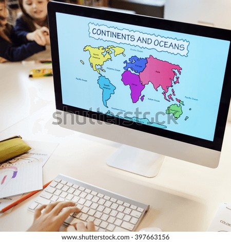 Education School Student Computer Network Technology Concept