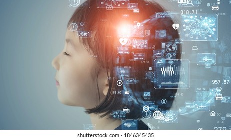 Education Technology Concept. EdTech. AI (Artificial Intelligence). Digital Transformation.