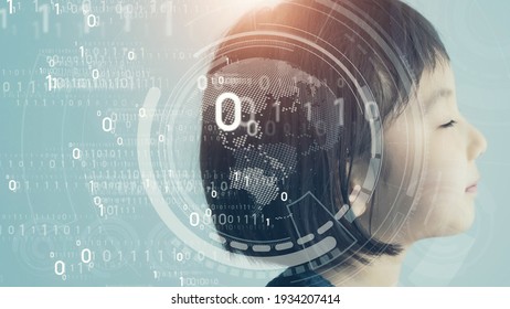 Education technology concept. EdTech. AI (Artificial Intelligence). Digital transformation.