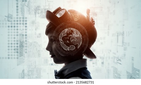 Education technology concept. EdTech. AI (Artificial Intelligence). Digital transformation. - Shutterstock ID 2135682731