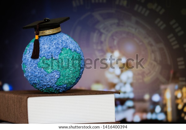 Education World Knowledge Ideas Graduation Cap Stock Photo Edit