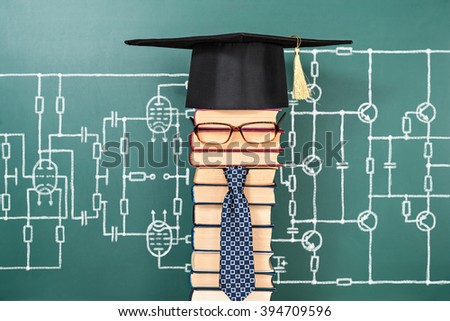 Educational concept about progress of electronics