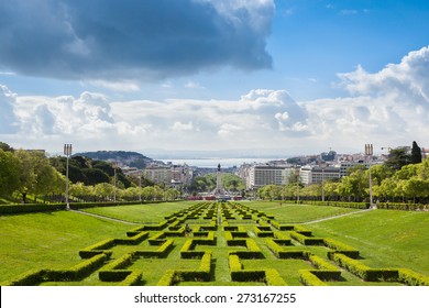 Edward Vii Park In Lisbon, Portugal