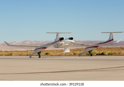 EDWARDS AFB, CA - October 16: Scaled Composites Model 318 White Knight Aircraft Arrives At Flight Test Nation 2009, October 16, 2009, Edwards Air Force Base, CA