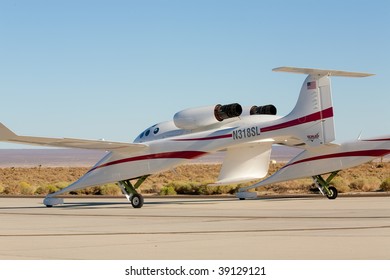 EDWARDS AFB, CA - October 16: Scaled Composites Model 318 White Knight Aircraft Arrives At Flight Test Nation 2009, October 16, 2009, Edwards Air Force Base, CA