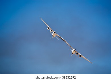 EDWARDS AFB, CA - OCTOBER 17: Scaled Composites White Knight Two Performs At Flight Test Nation 2009, October 17, 2009, Edwards Air Force Base, CA