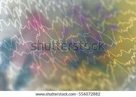 EEG wave background,Brain with brain wave