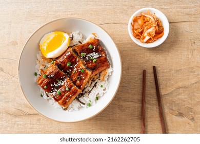 Eel Rice Bowl Or Unagi Rice Bowl - Japanese Food Style