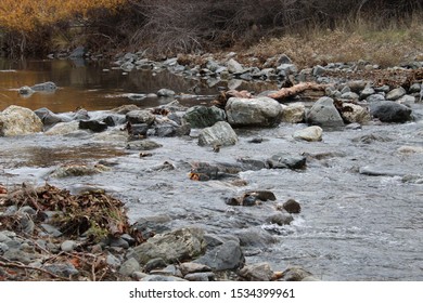 Eel River In Lake Mendocino National Forest In California. 