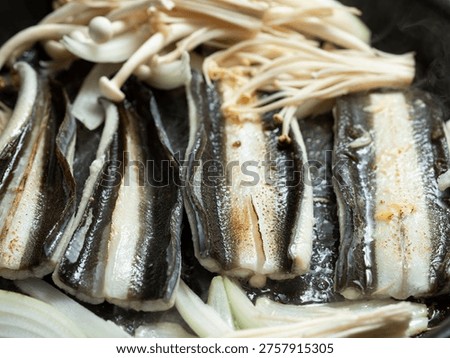 eels split and broiled[grilled] in soy, broiled eels