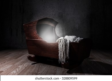 Eerie Cradle. Low Key Lighting