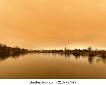 Eerie Light After Sahara Sandstorm Blows Sand Over Central Europe