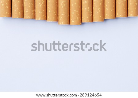 effect from nicotine concept, cigarette's in the form of tooth. Part of a tooth health series