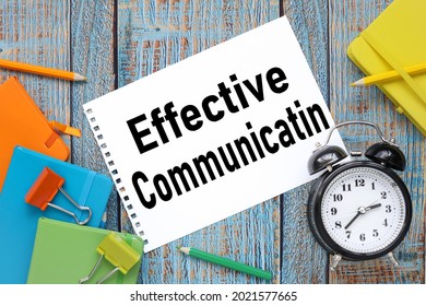 effective communication text write on paper