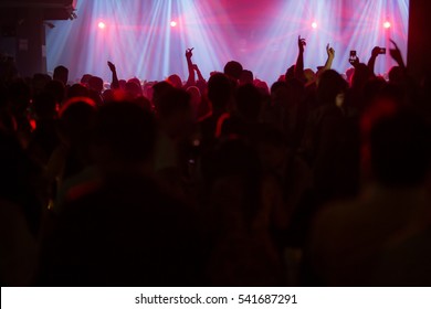 Effects blur Concert, disco dj party. People with hands up having fun
 - Shutterstock ID 541687291