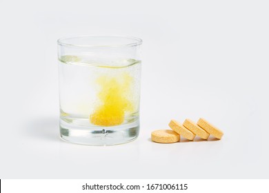 Effervescent Tablet Of Vitamin C And Zinc Supplement