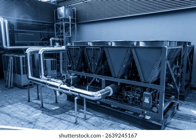 Efficient Industrial Cooling System in a Modern Facility  